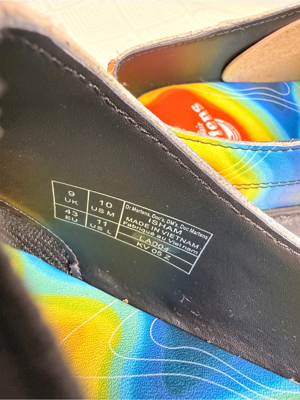 Dr Martens Isham Thermal Map Genix Nappa Leather Slingback Chunky Mule 11, NWOT - Picture 8 of 16
